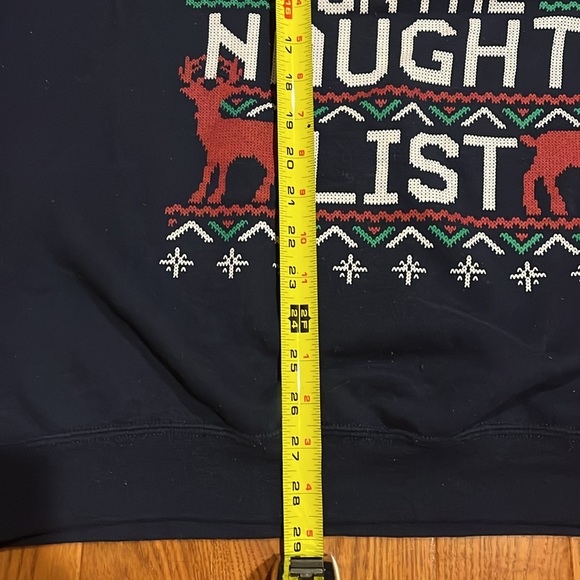 Christmas sweatshirt I can get you on the naughty list 2XL - Picture 4 of 7